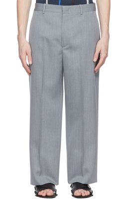 Jil Sander SSENSE Exclusive Grey Straight-Leg Trousers