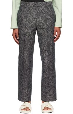 Jil Sander SSENSE Exclusive Navy Cotton Trousers
