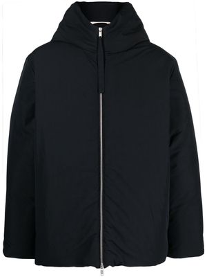 Jil Sander stand-up collar padded-design jacket - Black