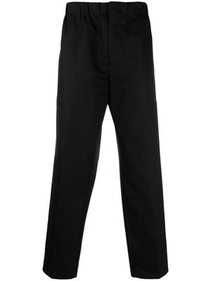 Jil Sander straight-leg cotton trousers - 001 BLACK