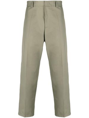 Jil Sander straight-leg cotton trousers - Green