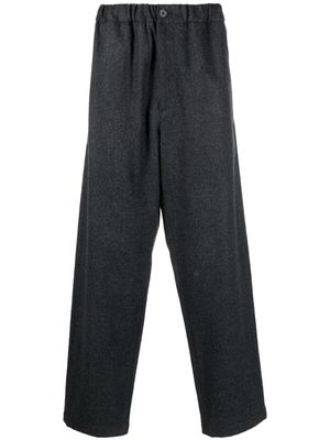 Jil Sander straight-leg cotton trousers - Grey