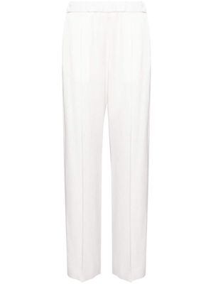 Jil Sander straight-leg satin trousers - White