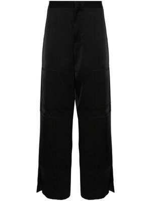 Jil Sander straight-leg twill trousers - Black