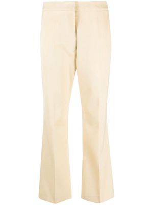 Jil Sander straight-leg wool tailored trousers - Yellow