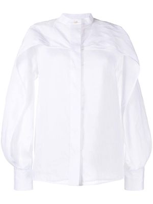 Jil Sander structured cotton shirt - White