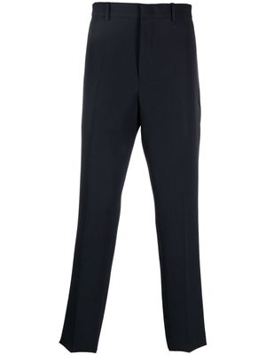 Jil Sander tailored cotton-wool blend trousers - Blue