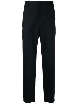 Jil Sander tailored-cut cotton trousers - Blue
