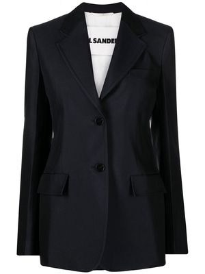 Jil Sander tailored single-breasted blazer - Blue