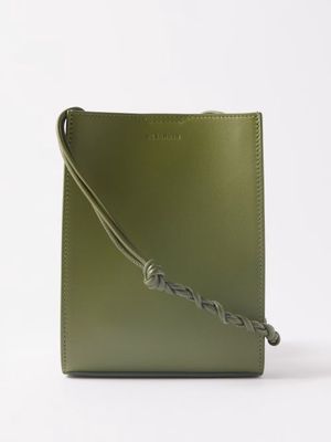 Jil Sander - Tangle Small Braided-strap Leather Cross-body Bag - Mens - Green
