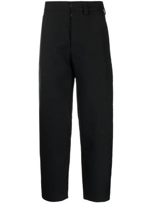 Jil Sander tapered-leg cropped trousers - Black