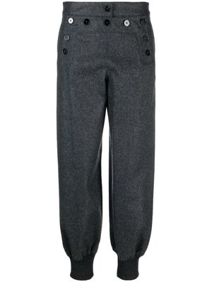 Jil Sander tapered-leg virgin wool trousers - Grey