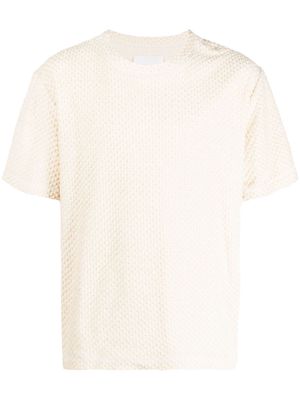 Jil Sander textured drop-shoulder T-shirt - Neutrals