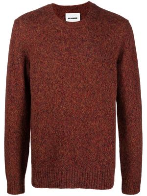 Jil Sander textured-logo detail jumper