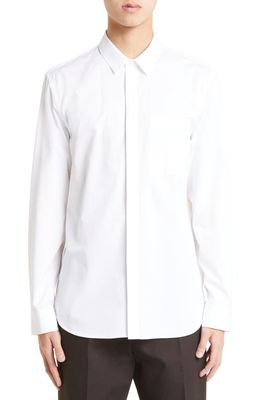 Jil Sander Tuesday Cotton Poplin Button-Up Shirt in White