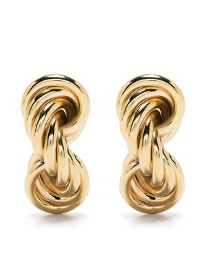 Jil Sander twist-design drop earrings - Gold