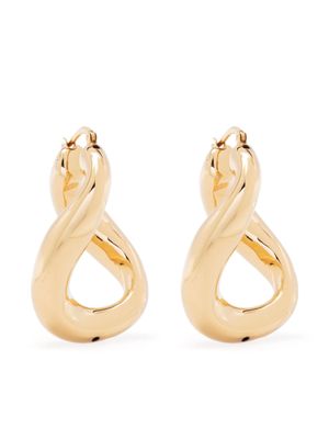 Jil Sander twisted hoop earrings - Gold