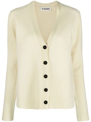 Jil Sander V-neck button-fastening cardigan - Green