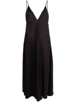 Jil Sander V-neck slip dress - Black