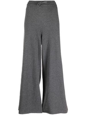 Jil Sander wide-leg knitted trousers - Grey