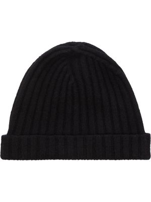 Jil Sander wool beanie hat - Black