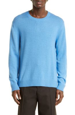 Jil Sander Wool Crewneck Sweater in Cornflower