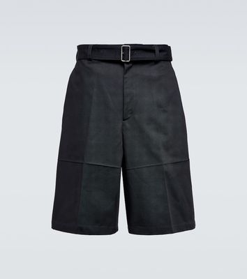 Jil Sander Wool gabardine belted shorts