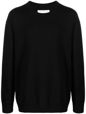 Jil Sander wool knitted jumper - Black