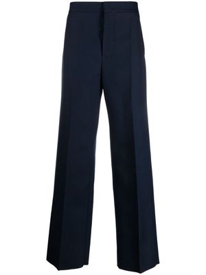 Jil Sander wool straight-leg trousers - Blue