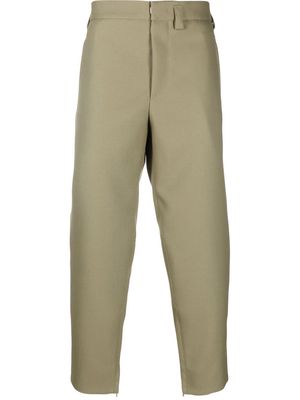 Jil Sander wool straight-leg trousers - Green