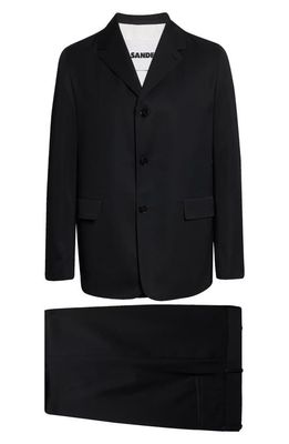Jil Sander Wool Two-Piece Suit in Black