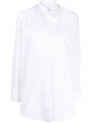 Jil Sander wrap-design cotton shirt - White