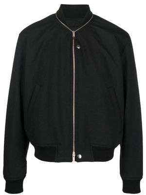 Jil Sander zip-detail bomber jacket - Black