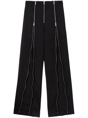 Jil Sander zip-detail wide-leg trousers - Black