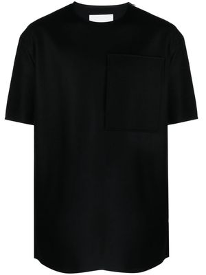 Jil Sander zip-detail wool T-shirt - Black