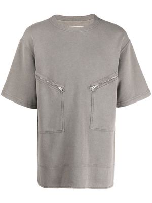 Jil Sander zip-pocket T-shirt - Grey