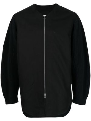 Jil Sander zip-up bomber jacket - Black