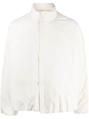 Jil Sander zip-up padded jacket - White