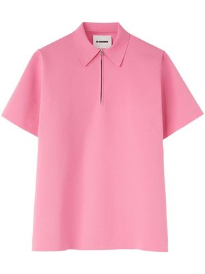 Jil Sander zipped polo shirt - Pink