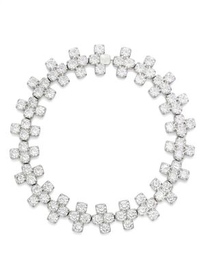 Jil Sander zircon-embellished necklace - Silver