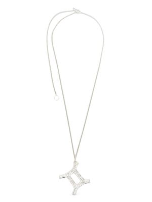 Jil Sander zodiac-pendant chain necklace - Silver
