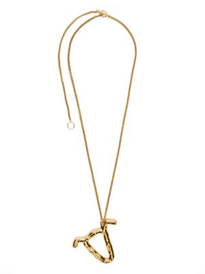 Jil Sander zodiac-sign pendant necklace - Gold