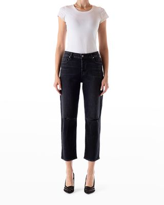 Jimi Viper Cropped Straight Jeans