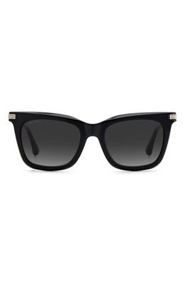 Jimmy Choo 52mm Cat Eye Sunglasses in Black /Grey Shaded