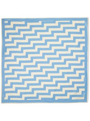 Jimmy Choo abstract-print beach towel - Blue