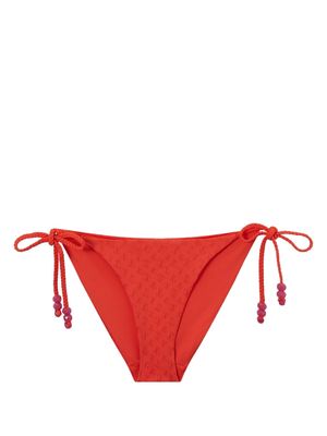 Jimmy Choo Aubrie monogram bikini set - Red