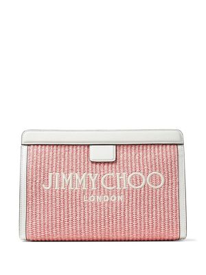 Jimmy Choo Avenue clutch bag - Neutrals