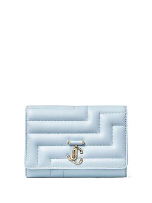 Jimmy Choo Avenue quilted leather clutch bag - Blue