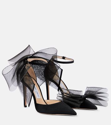 Jimmy Choo Averly 100 bow-trimmed pumps