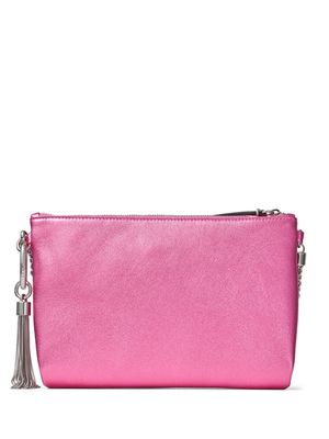 Jimmy Choo Callie Mini leather shoulder bag - Pink